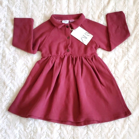 Zara Other - Zara 2-3 Blush Long Sleeve Dress